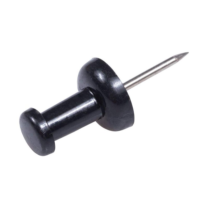 JAM PAPER Colorful Push Pins - Black Pushpins - 100/Pack - Image 4
